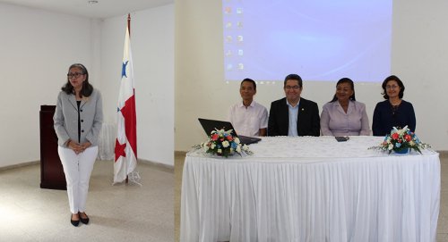 Mesa principal del evento.
